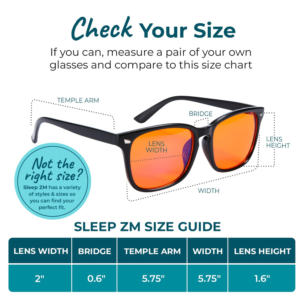 Sleep ZM glasses worn while using a computer at a desk.