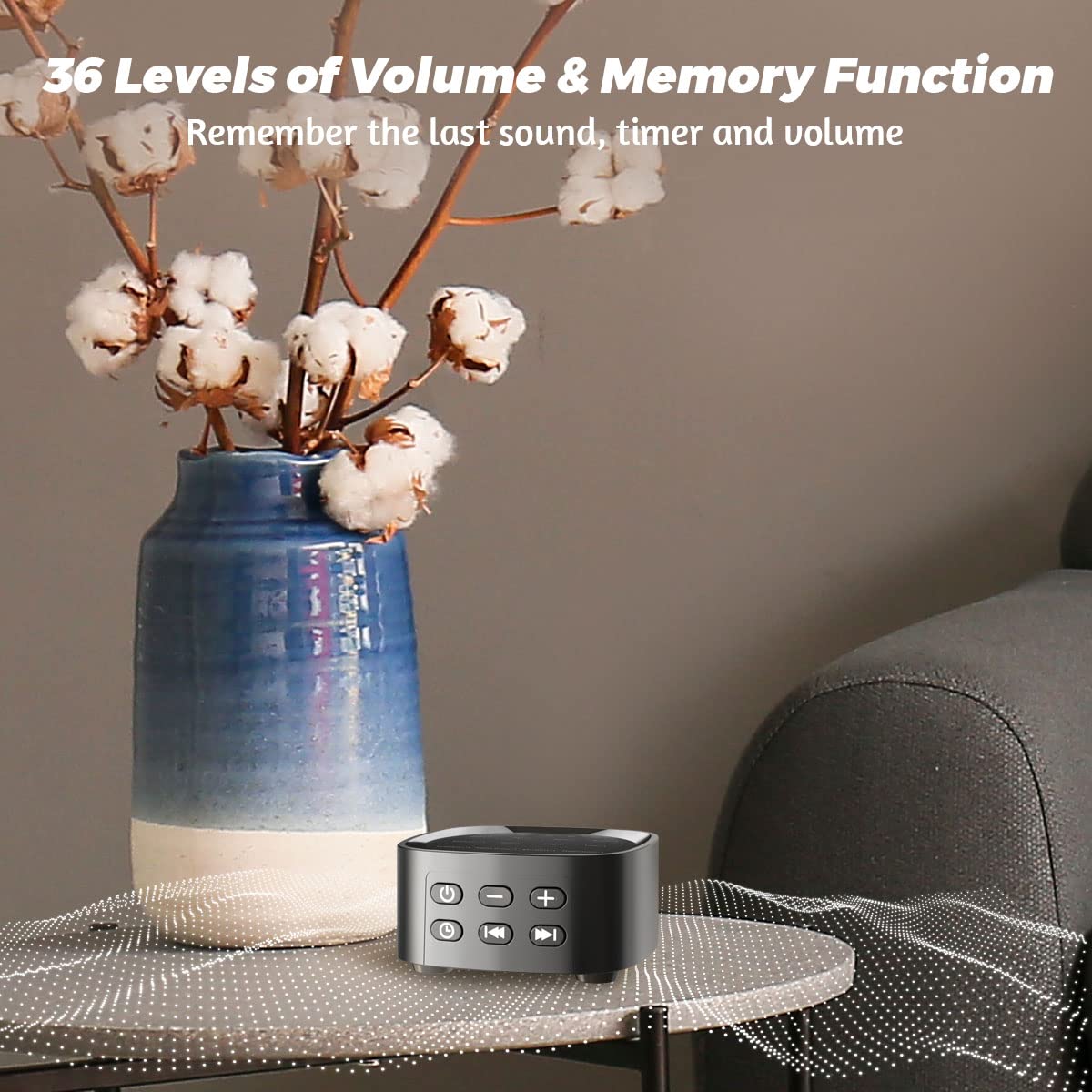 Sleepbox Sleep white noise machine portable design for home office and travel
