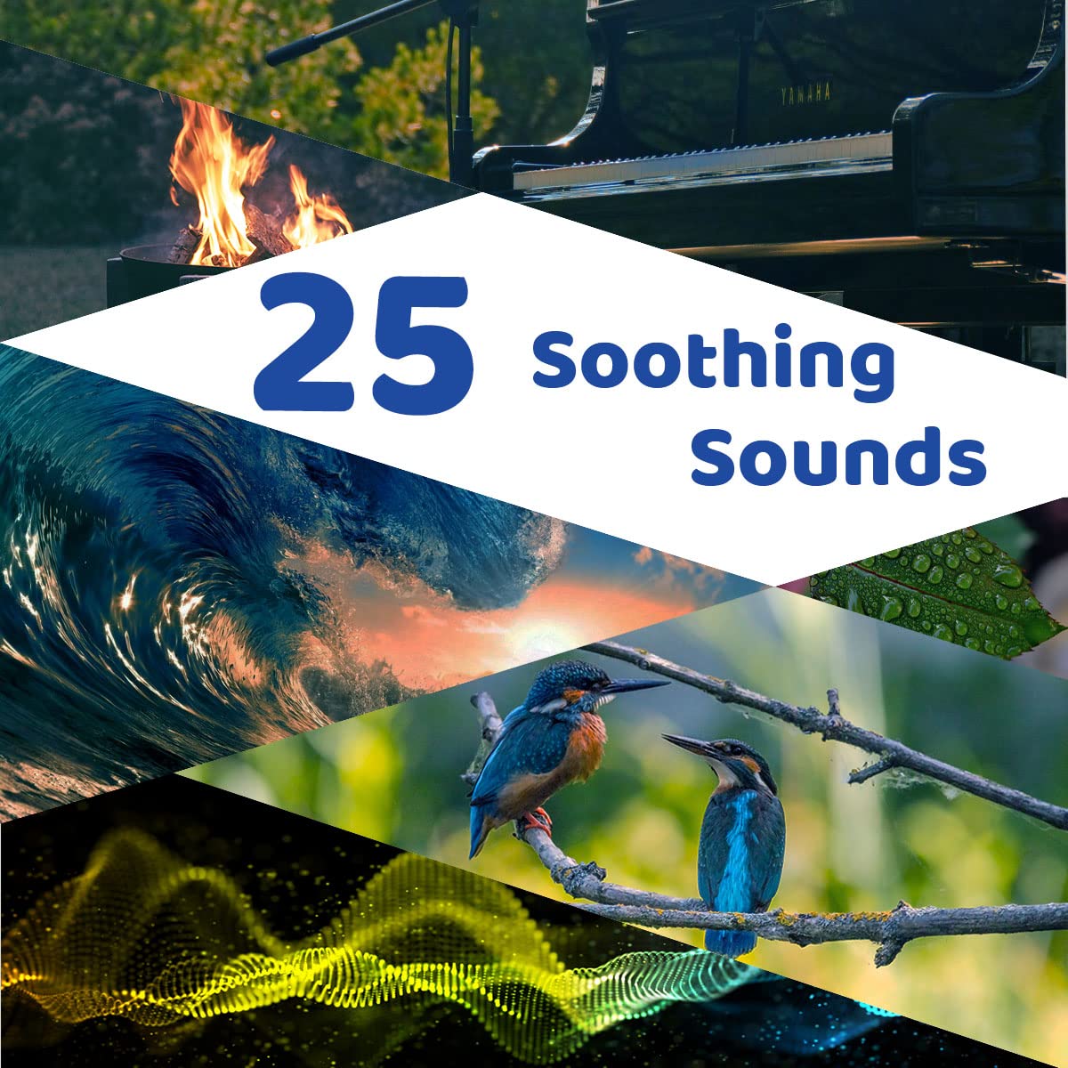 Sleepbox offers 25 non looping sounds for varied ambience