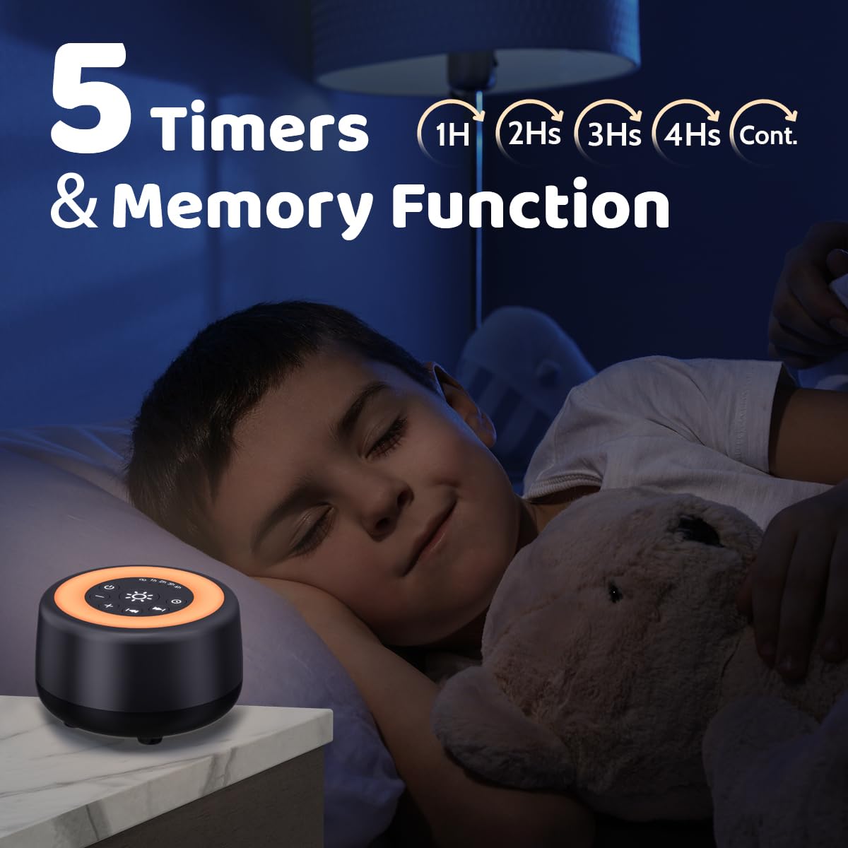 Sleepbox brightness levels adapt for reading or feeding at night