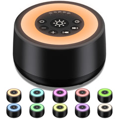 Sleepbox compact design placed on a nightstand for easy bedside use