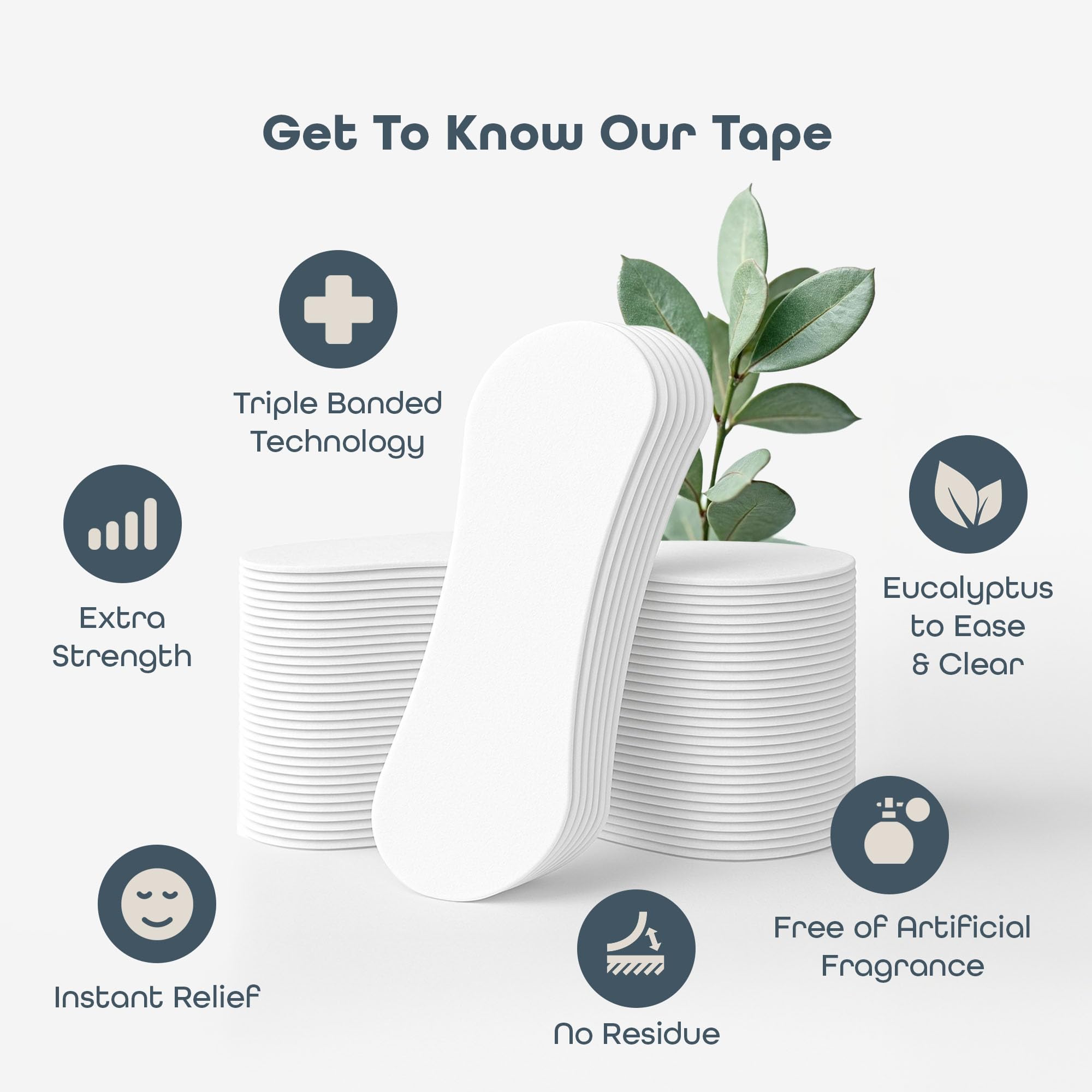 Sleep Habits nasal strips for nasal passages provide quick relief for restful sleep.