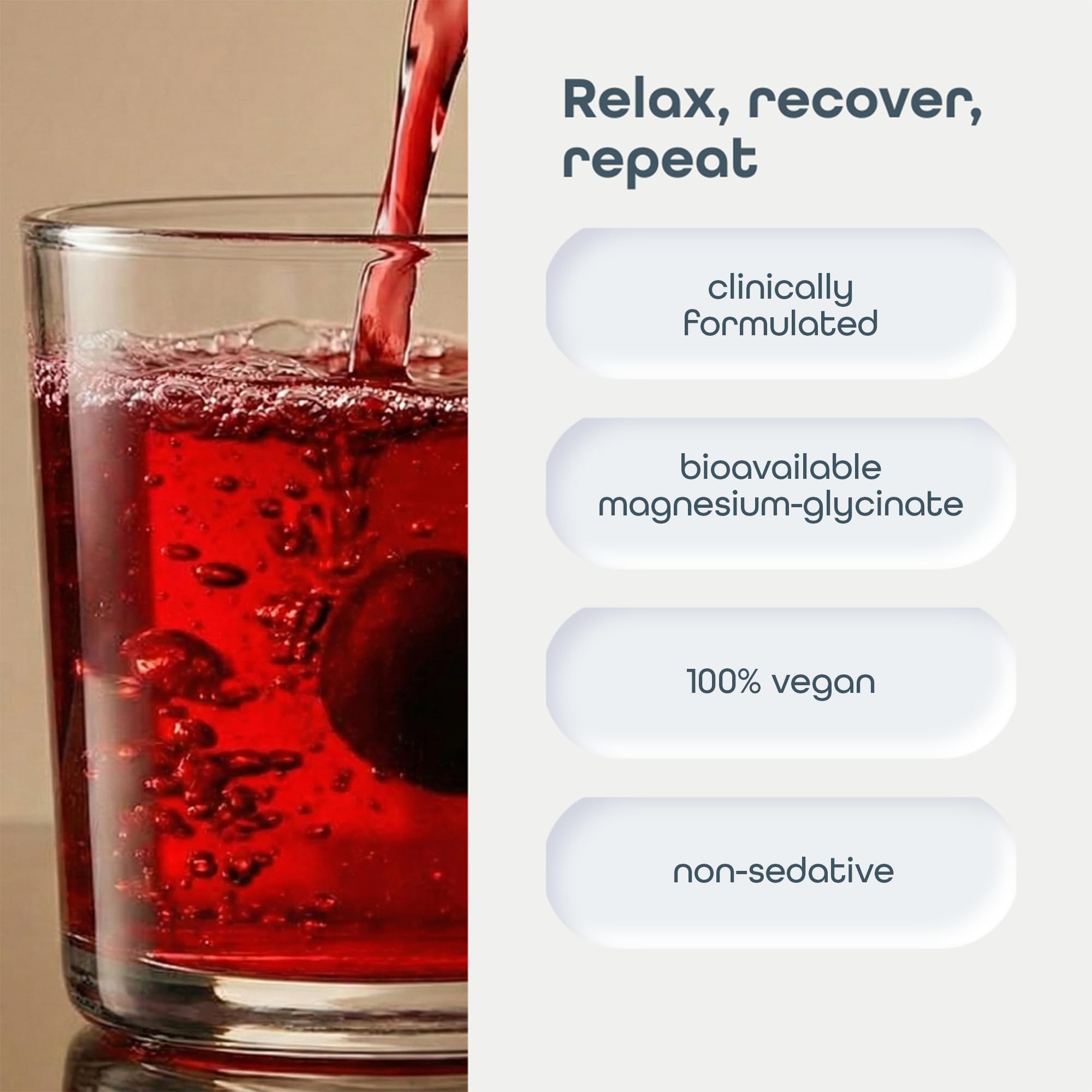 Sleep Habits Restore organic beetroot powder close-up highlights plant-based nitric oxide support.