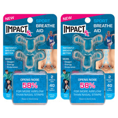SleepRight ImpactRx Sport nasal dilator pack shown for easy, comfortable airflow during workouts
