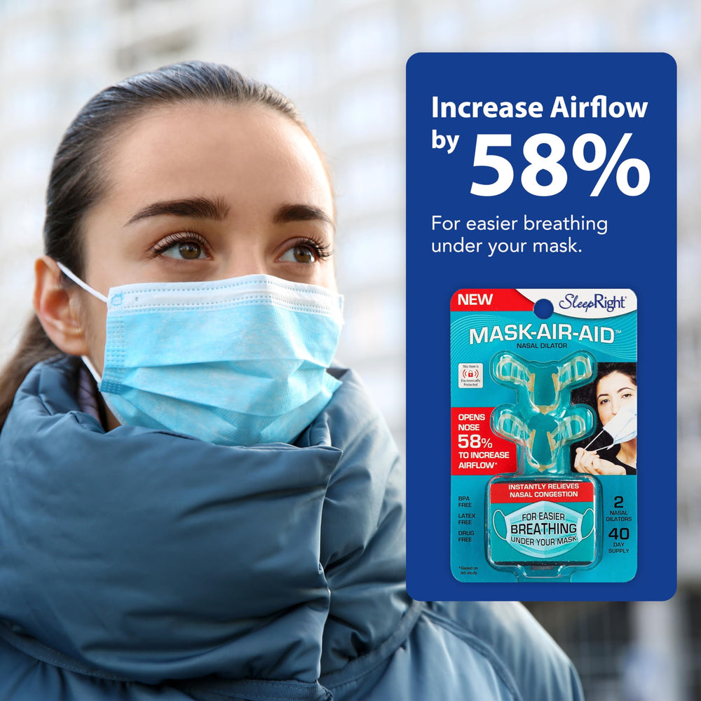 SleepRight Nasal Dilator fits all nose sizes for comfortable wear.