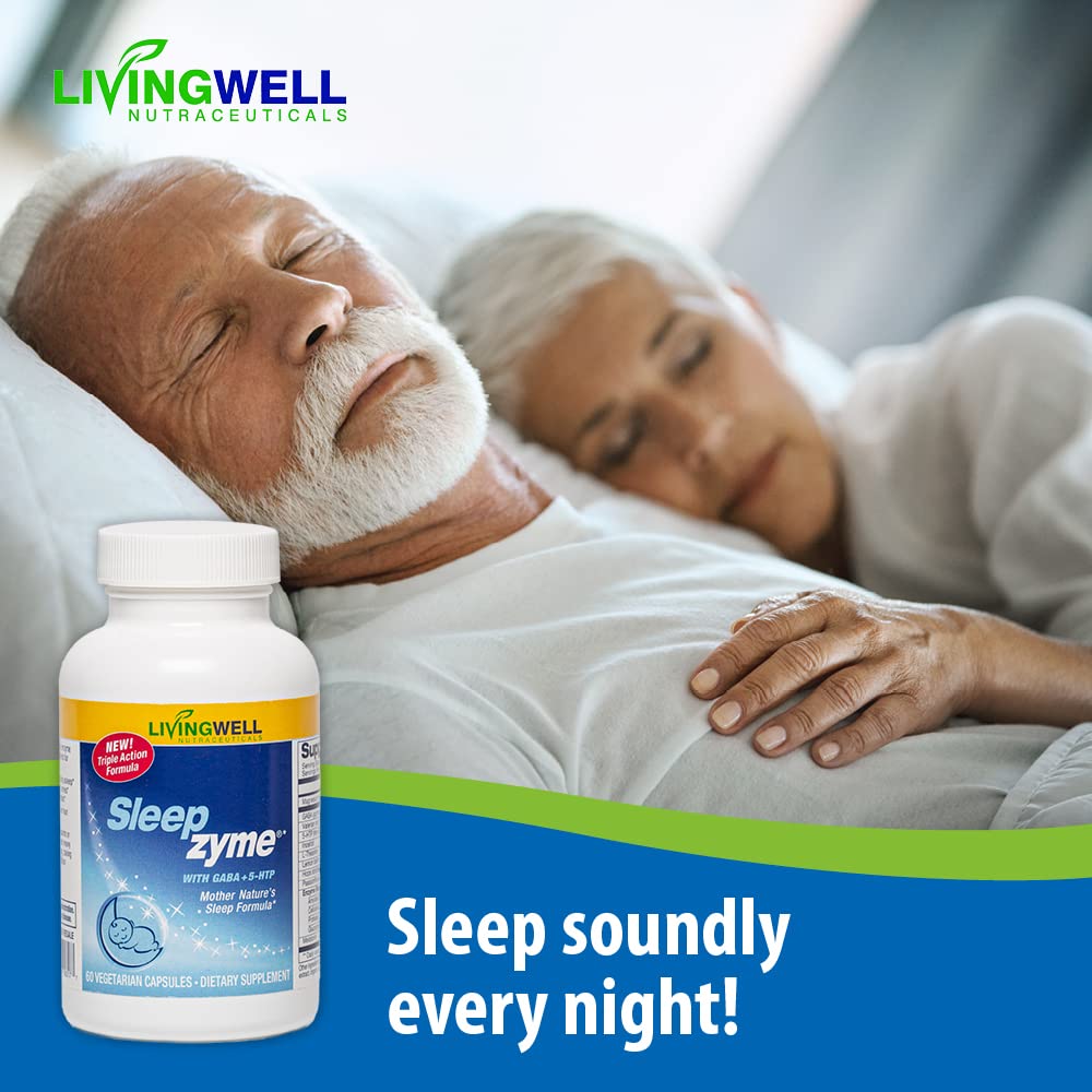 Sleepzyme capsules close-up highlighting easy-to-swallow design for nightly use.