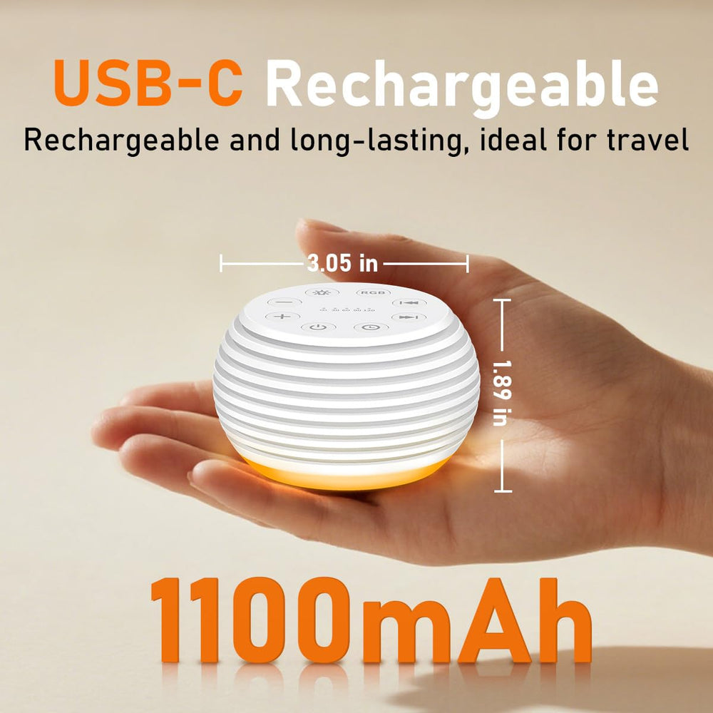 SleeZOO 12-color night light creates a calming, adjustable glow.