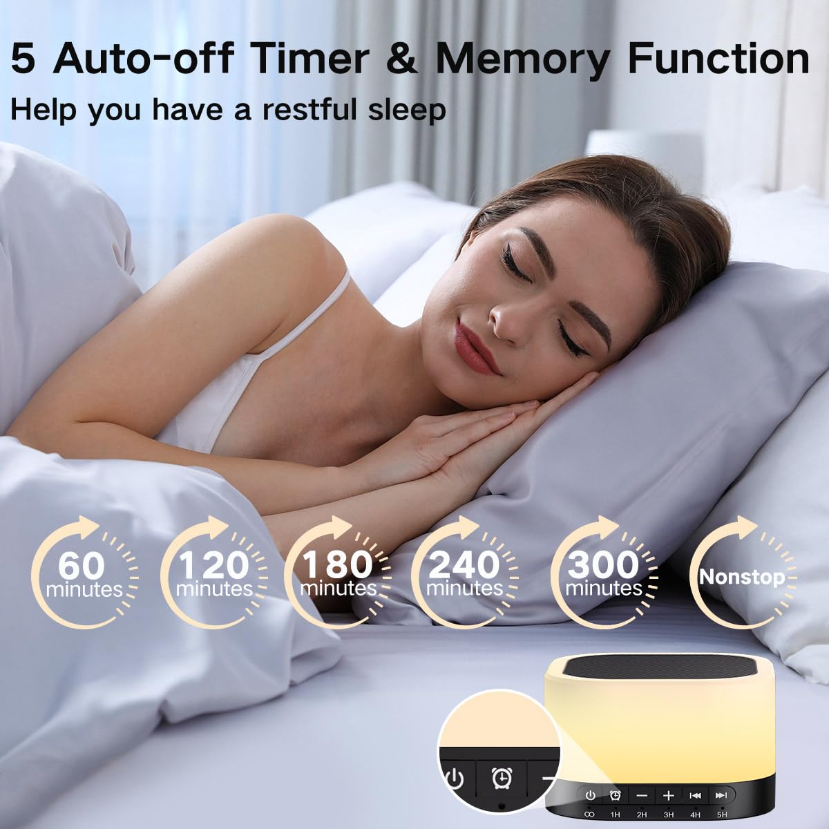 SleeZOO sound machine with 32 adjustable volume levels.