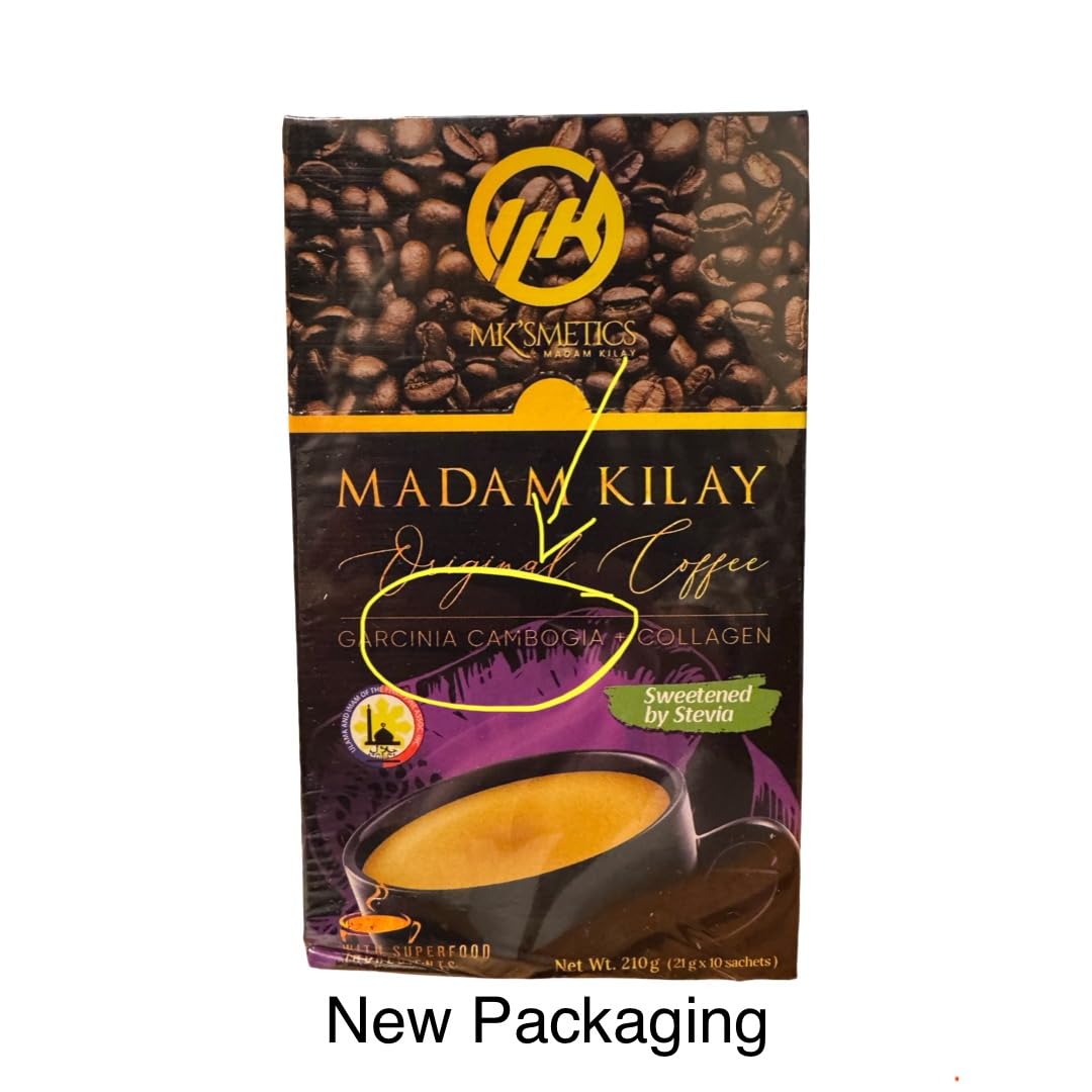 Opened Slimming-K Coffee sachets ready to mix into water