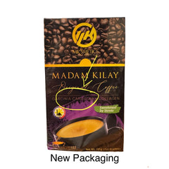 Opened Slimming-K Coffee sachets ready to mix into water