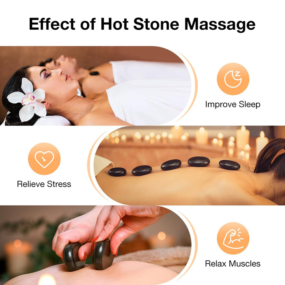 SLIMSTY professional-use stones highlighted for salon-quality massages at home.