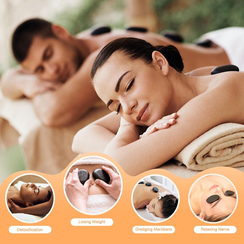 SLIMSTY stone-set tray showcasing organized kit for easy spa use.