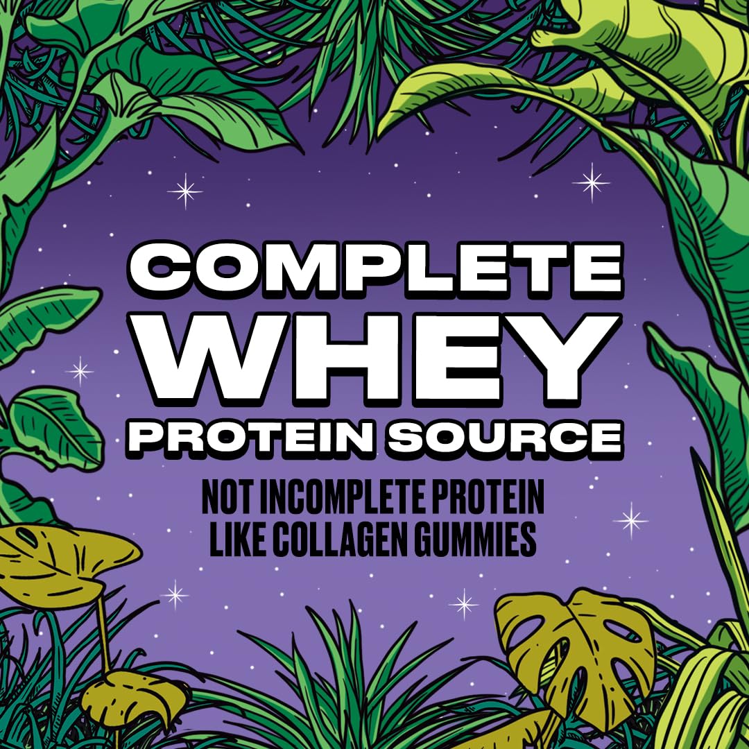 SlimThicc nutrition panel highlights 15g protein and 11g fiber per serving.