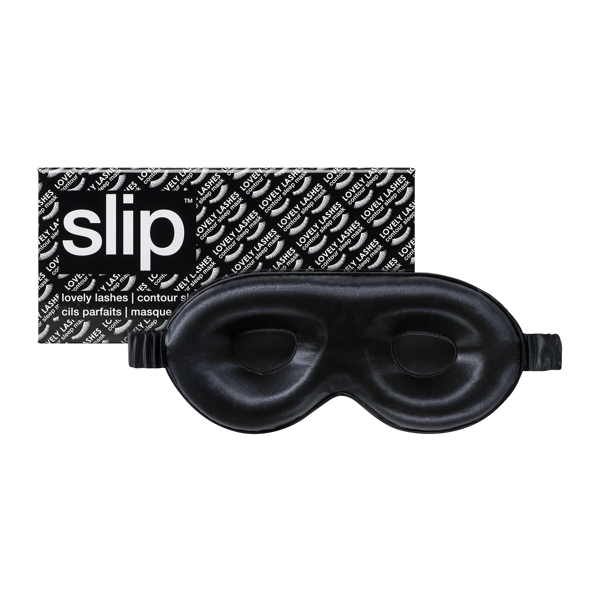 Slip Contour Sleep Mask with contoured design for comfortable eye fit and undisturbed rest.