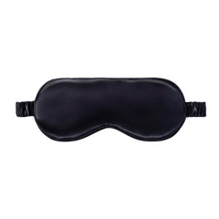 SLIP Pure Silk Sleep Mask in black, side view, adjustable strap for secure, comfortable fit.