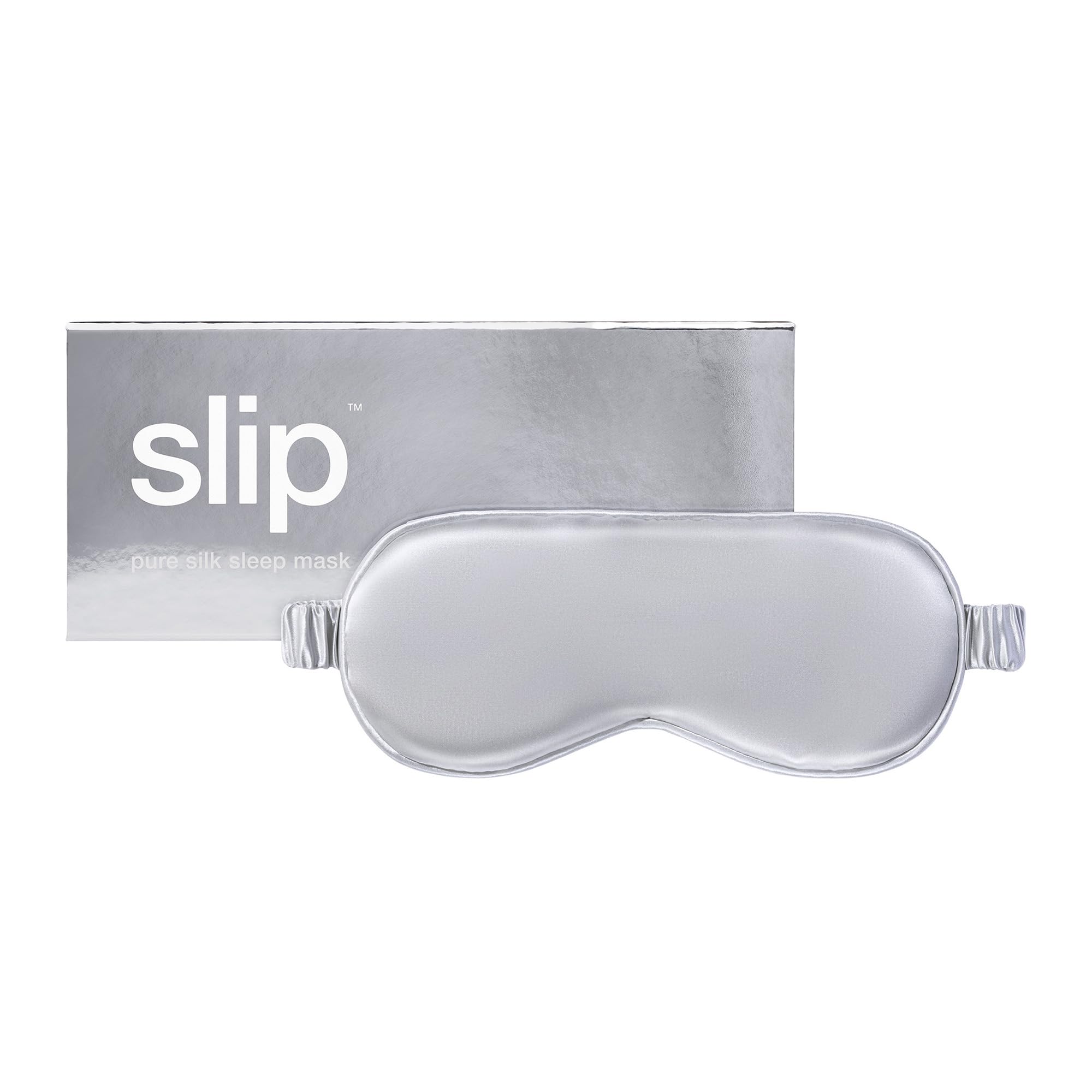 Slip Pure Silk Sleep Mask worn over eyes for deep, restful sleep