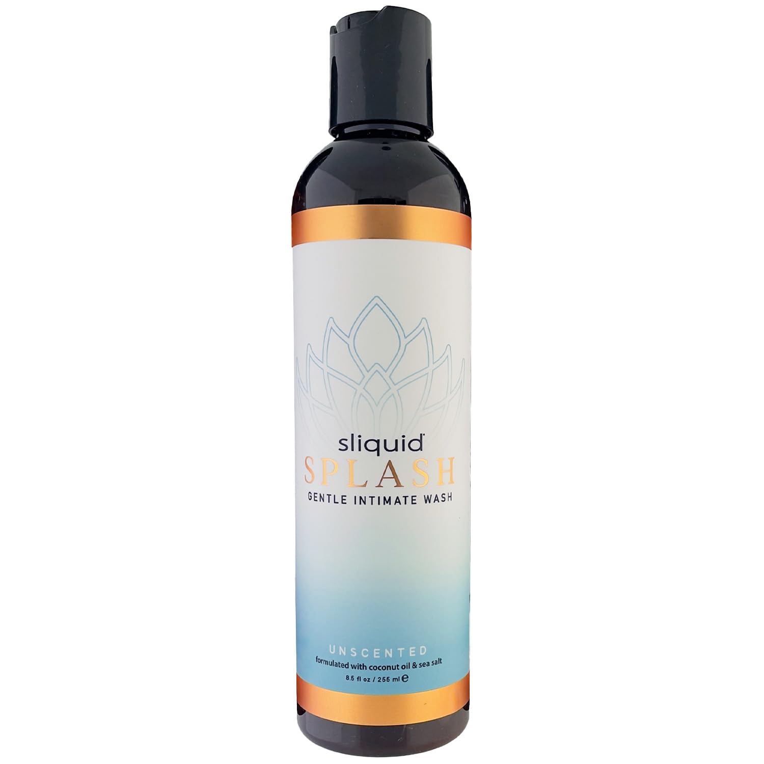 Sliquid Splash bottle of unscented feminine wash for daily, gentle cleansing.