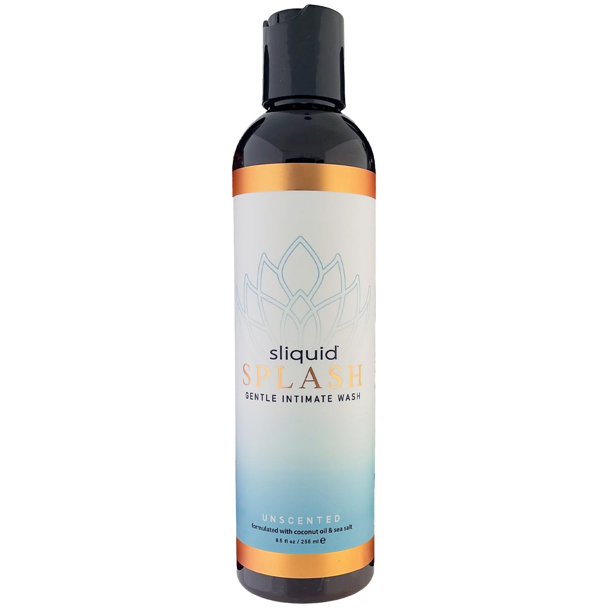 Sliquid Splash bottle of unscented feminine wash for daily, gentle cleansing.