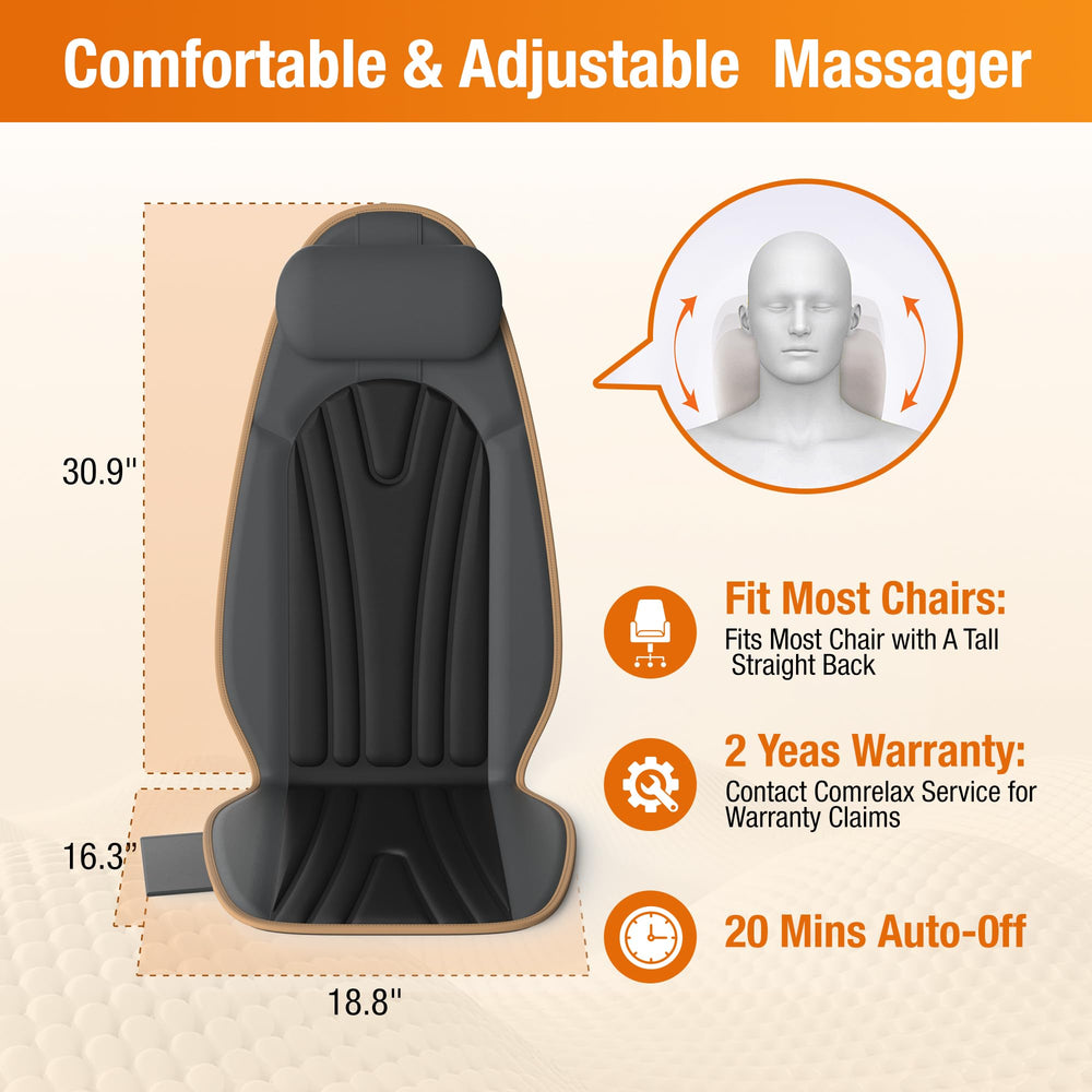 SLOTHMORE adjustable straps securely fasten the cushion to any chair