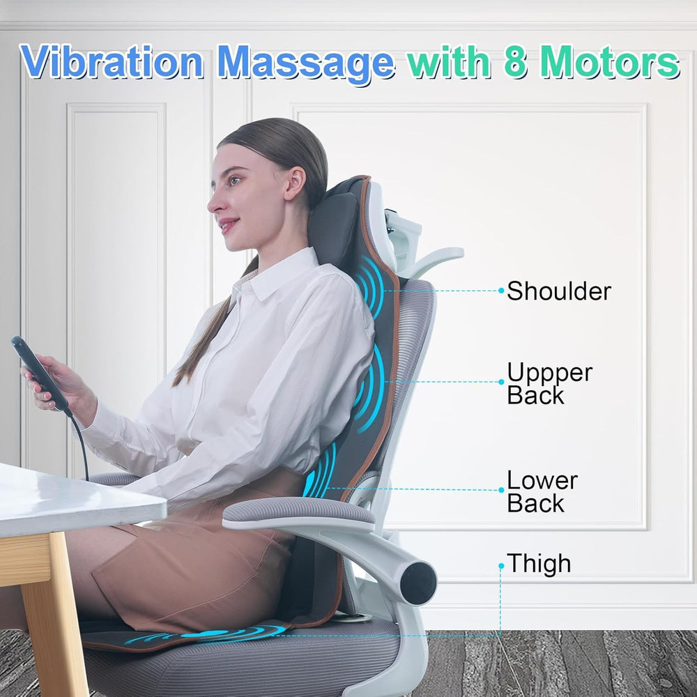 SLOTHMORE heated seat cushion offering warm comfort for long workdays