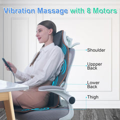 SLOTHMORE heated seat cushion offering warm comfort for long workdays