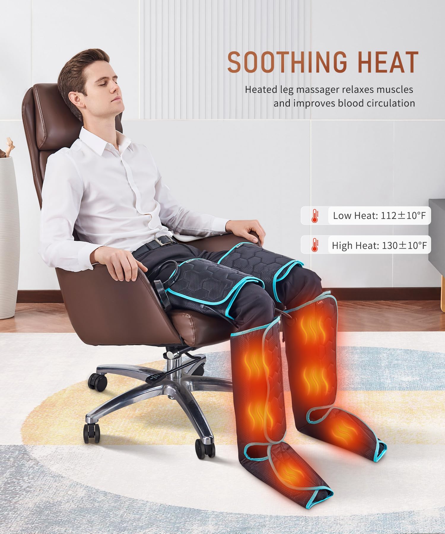 SLOTHMORE leg massager calf mode targets calves for comfort