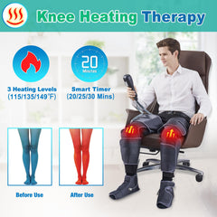SLOTHMORE leg massager with four modes and intensities for customization