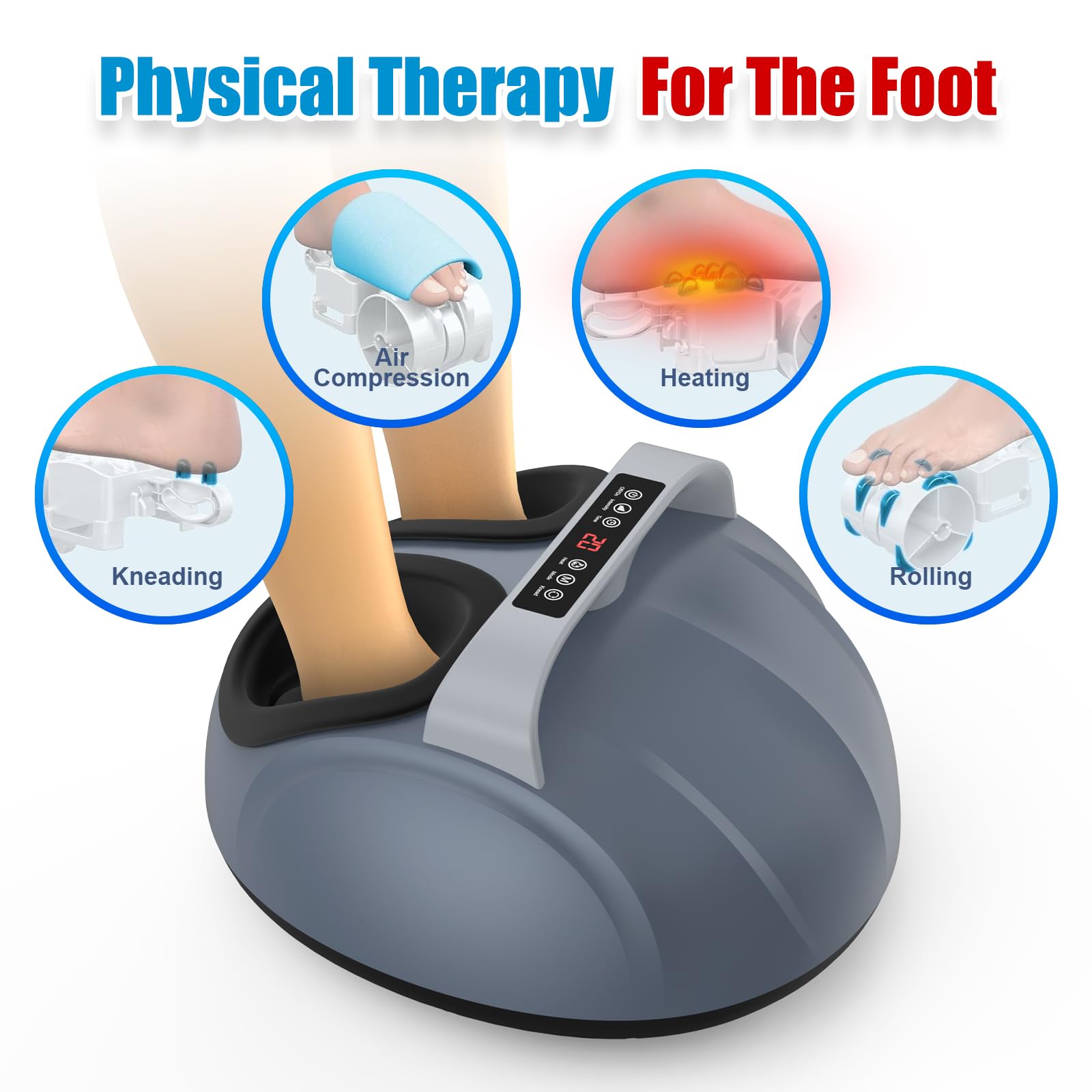 SLOTHMORE Shiatsu Foot Massager remote control for convenient sessions