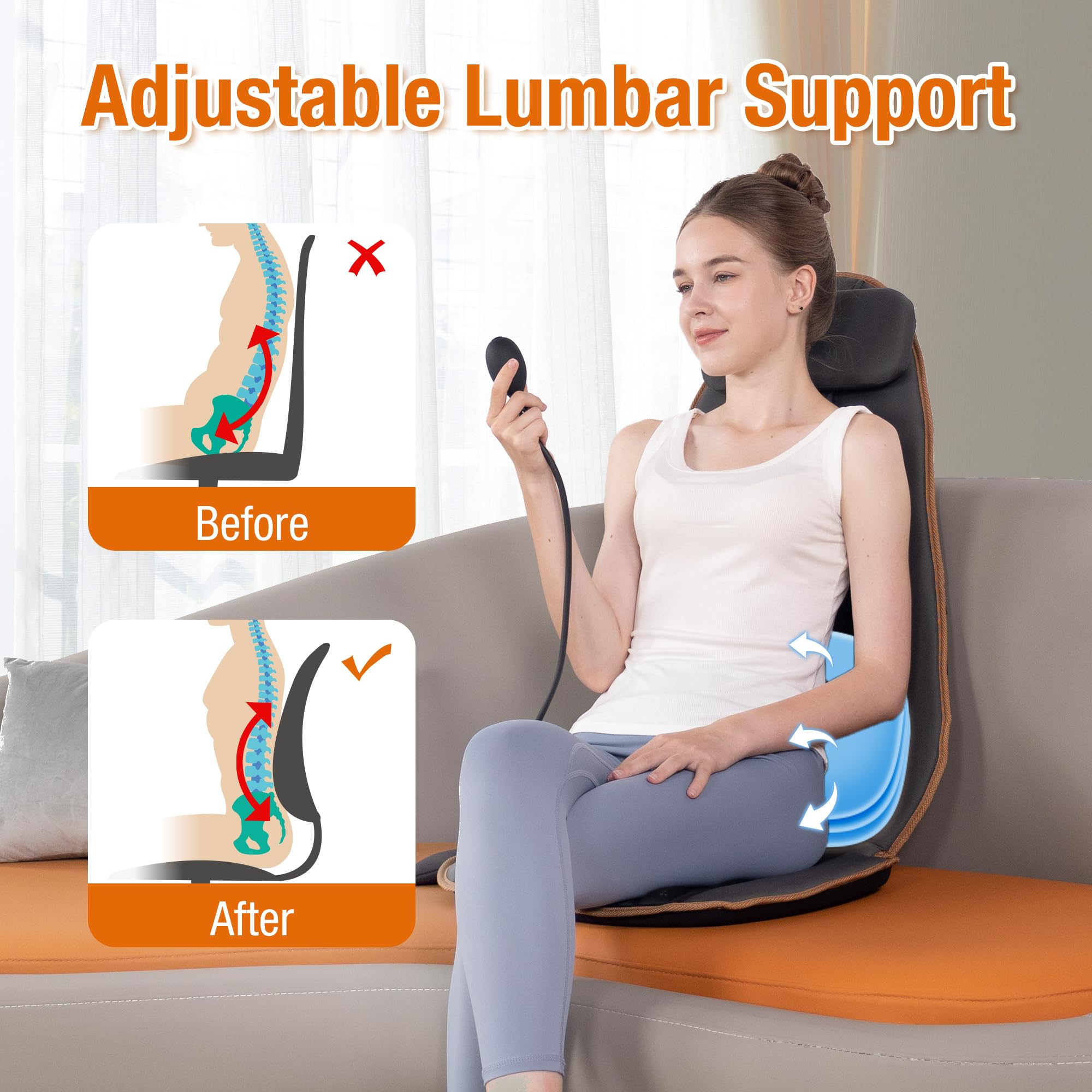 SLOTHMORE soft breathable fabric and high density foam for lasting chair comfort
