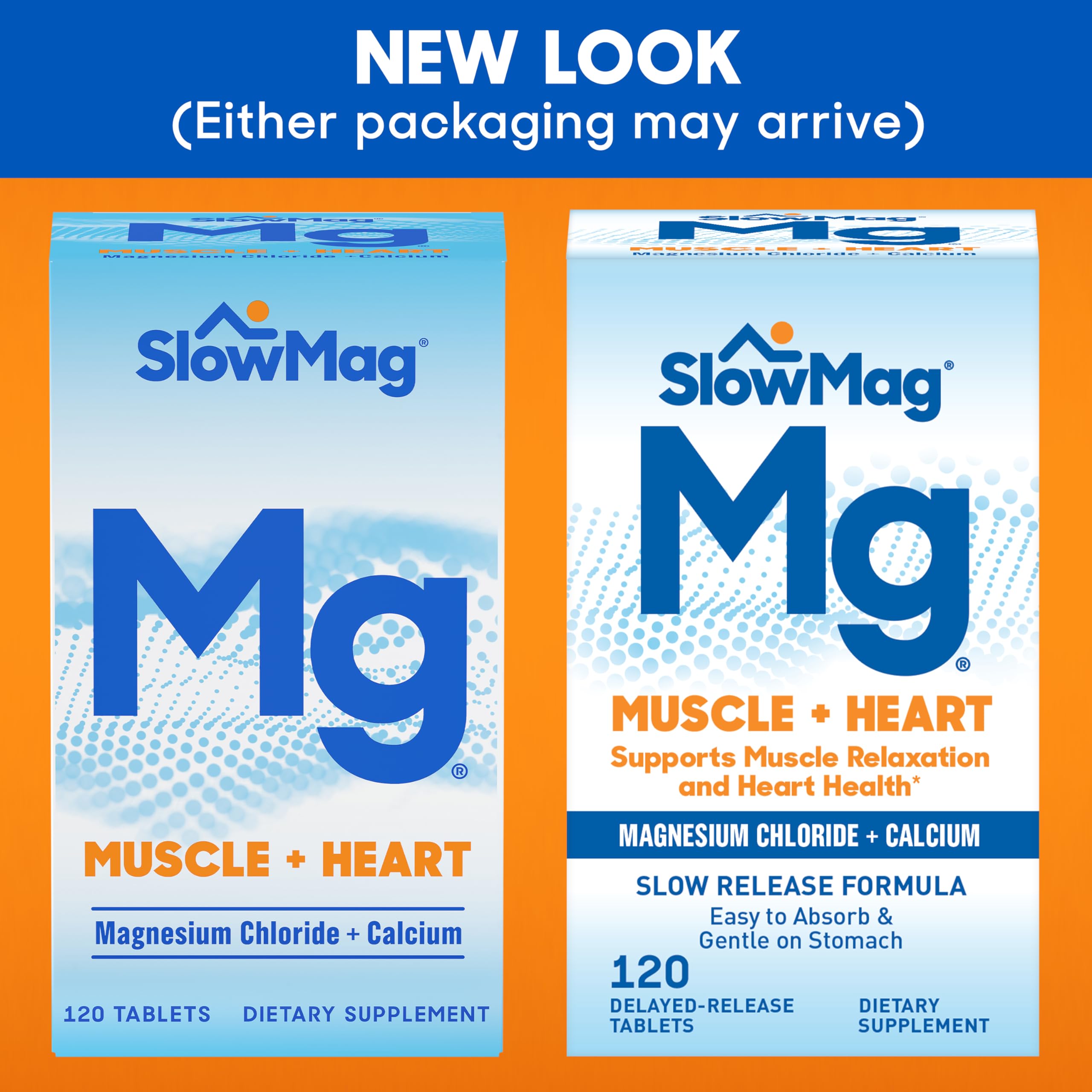 SlowMag magnesium chloride tablets, a high-absorption formula for muscle support.