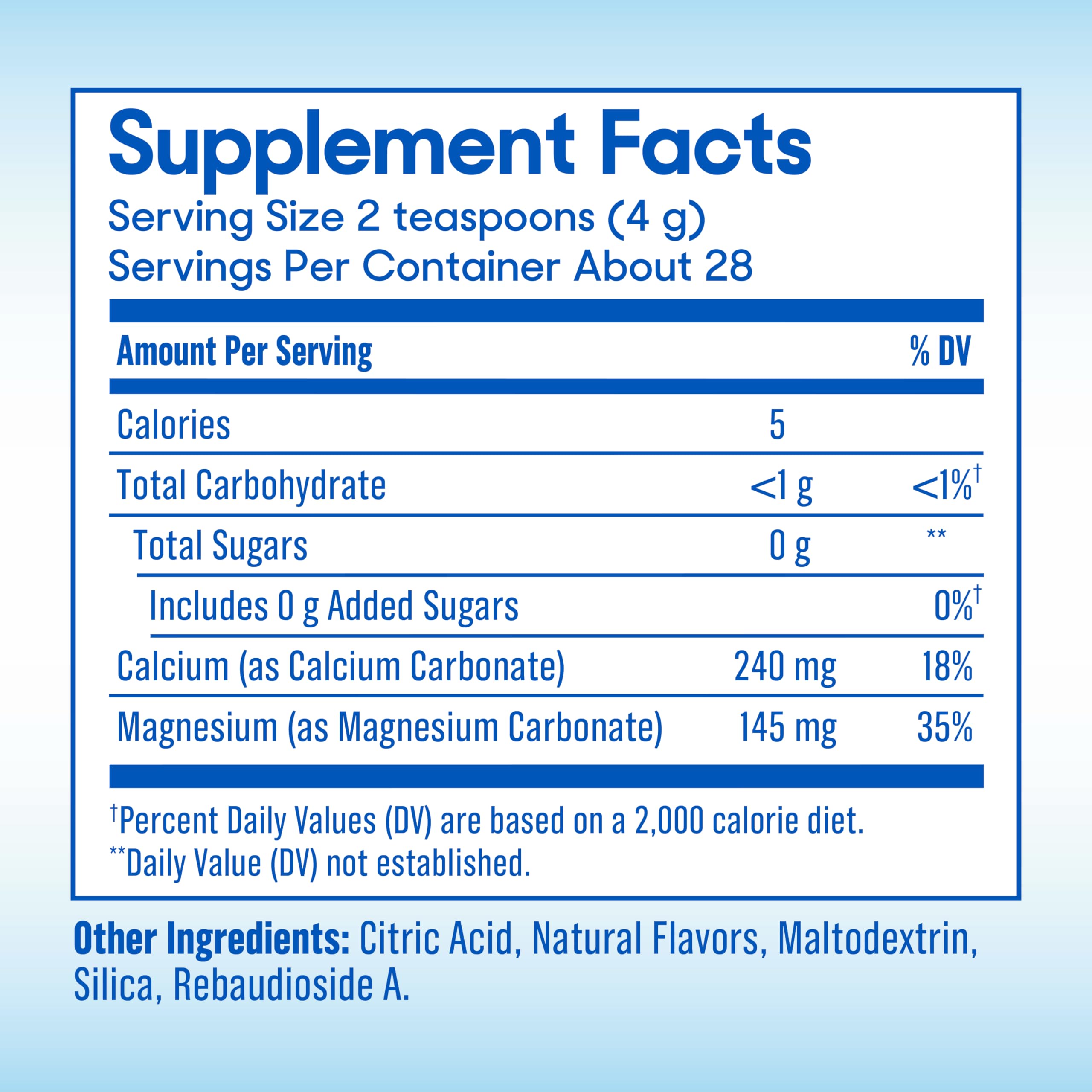SlowMag scoop with measuring spoon suggests consistent daily dose.