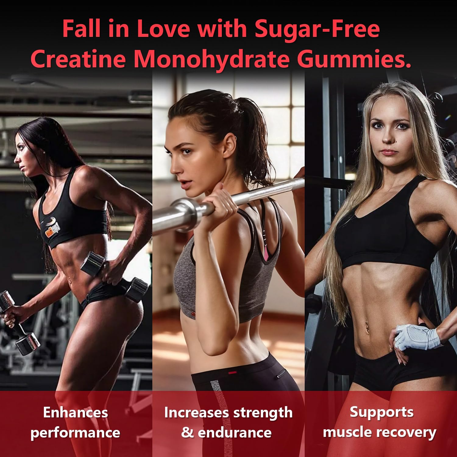Slsomu Creatine Monohydrate Gummies energy boost during training