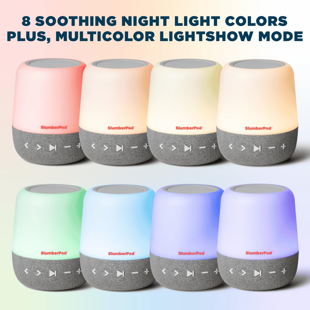 SlumberPod rechargeable battery allows overnight use without constant charging.
