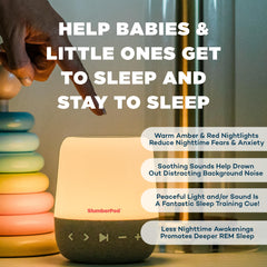 SlumberPod white-noise collection helps mask distractions for a calmer bedtime.