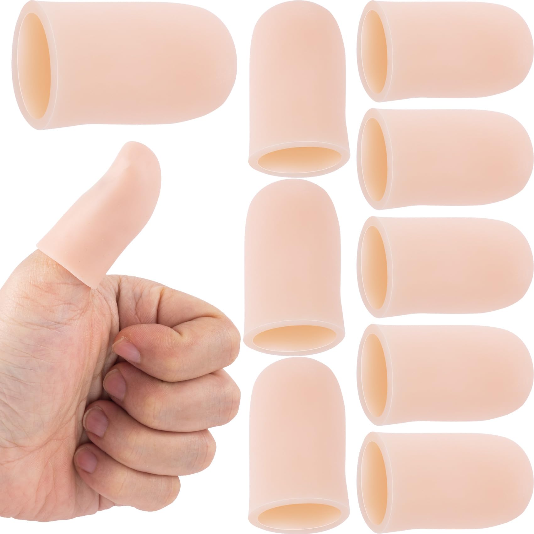 SmallCat silicone finger protectors in beige packaging for versatile finger protection during daily tasks.