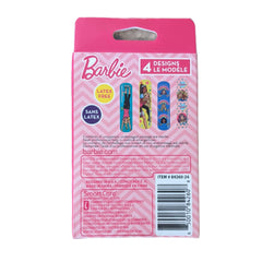 Smart Care packaging Barbie bandages for kids, easy to grab from a first aid kit.