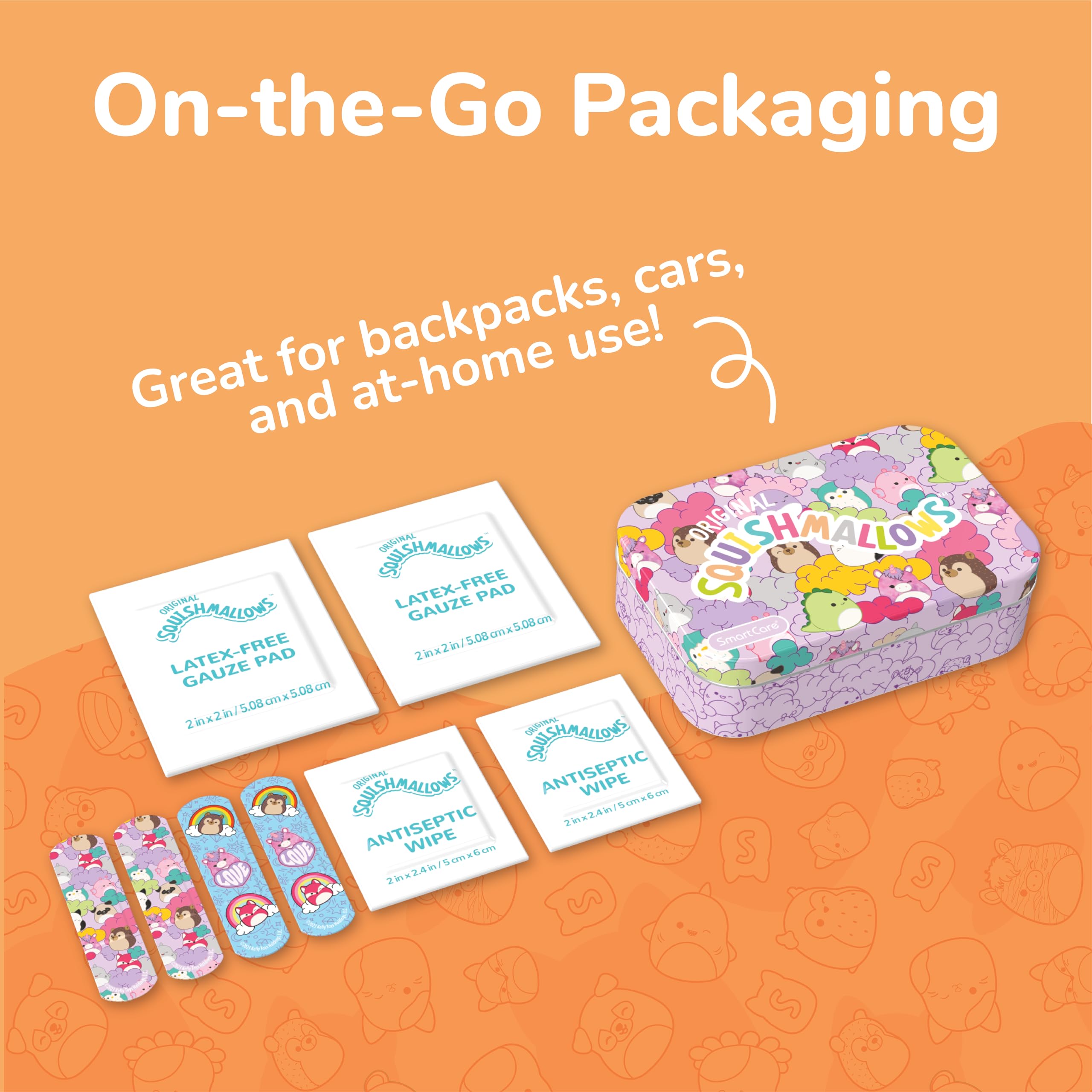 Smart Care Squishmallow: uso en viajes, diseño reutilizable y práctico.