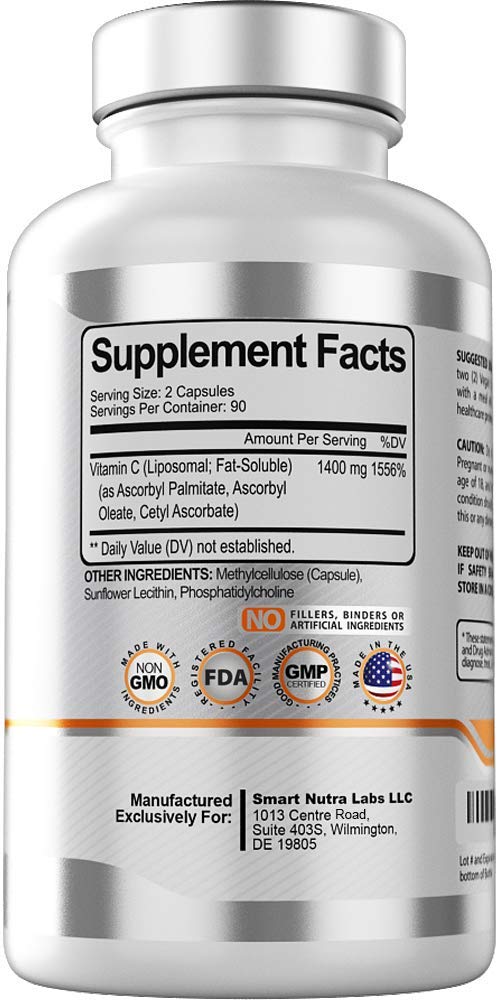 Smart Nutra Labs label shows china-free, non-GMO ingredients