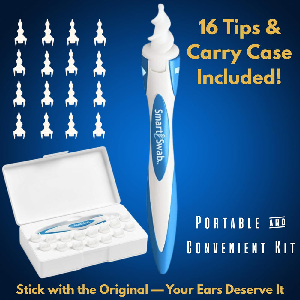Smart Swab 16 soft silicone tips for comfortable tip replacements