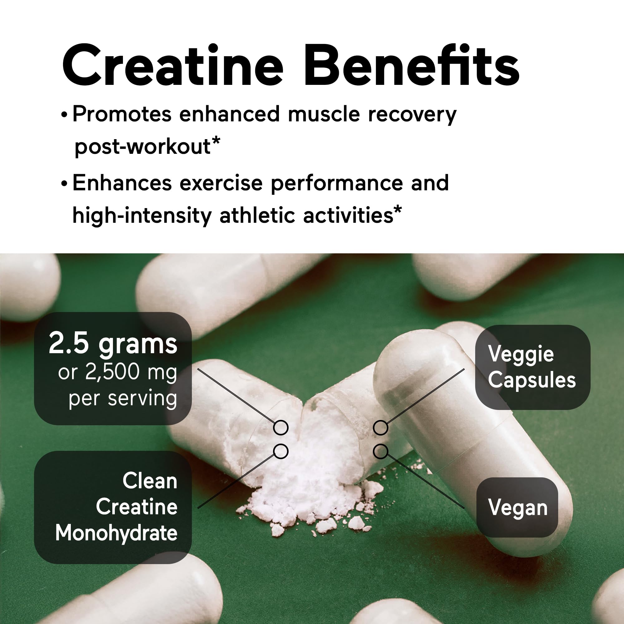 SMARTERNUTRITION Creatine pills with dumbbells and shaker for workout sessions.