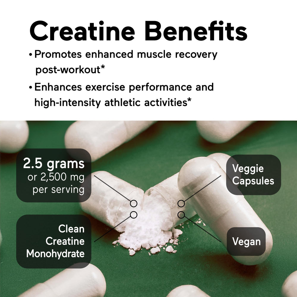 SMARTERNUTRITION Creatine pills with dumbbells and shaker for workout sessions.