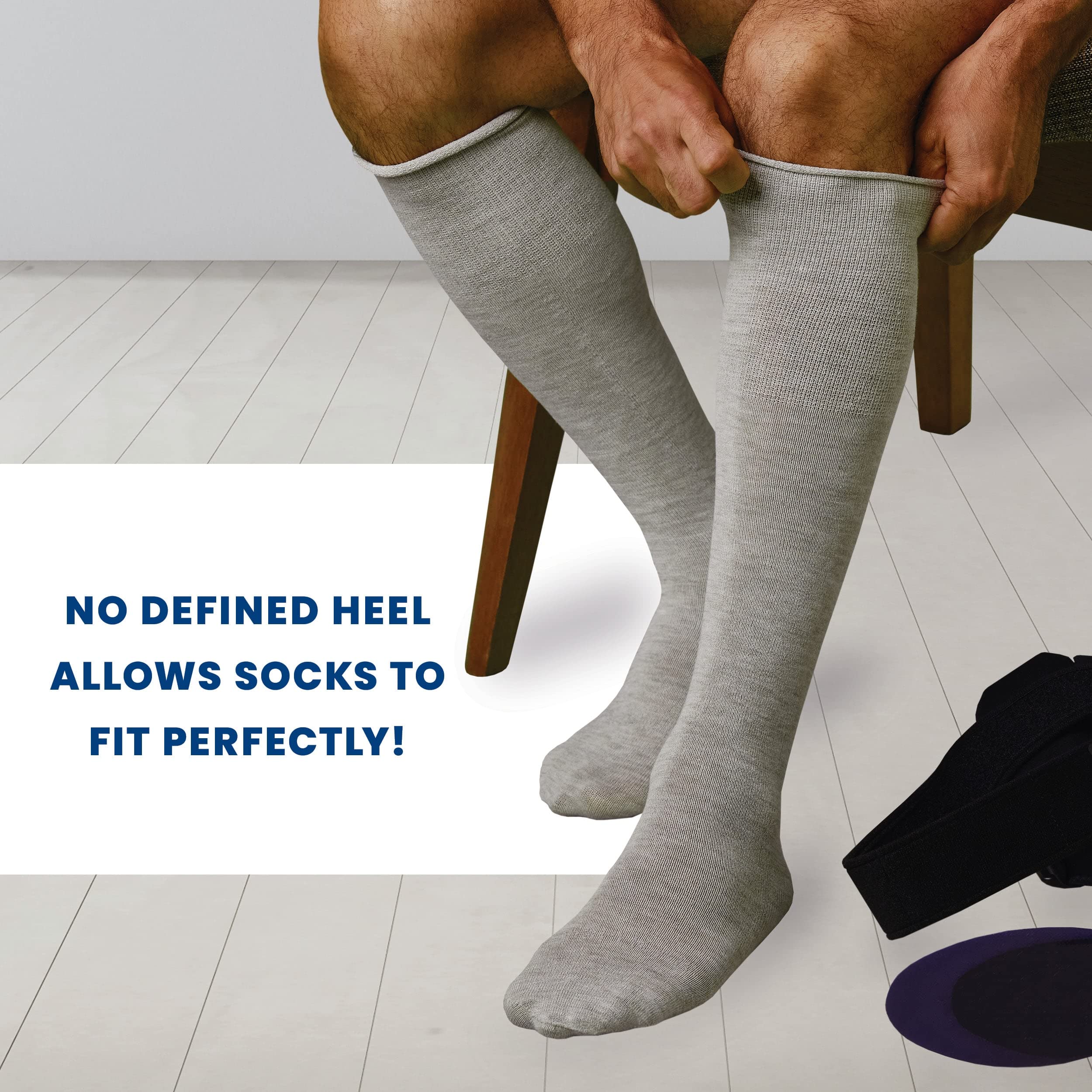 Smartknit American-made AFO Interface socks in black reflect quality craftsmanship and reliability.