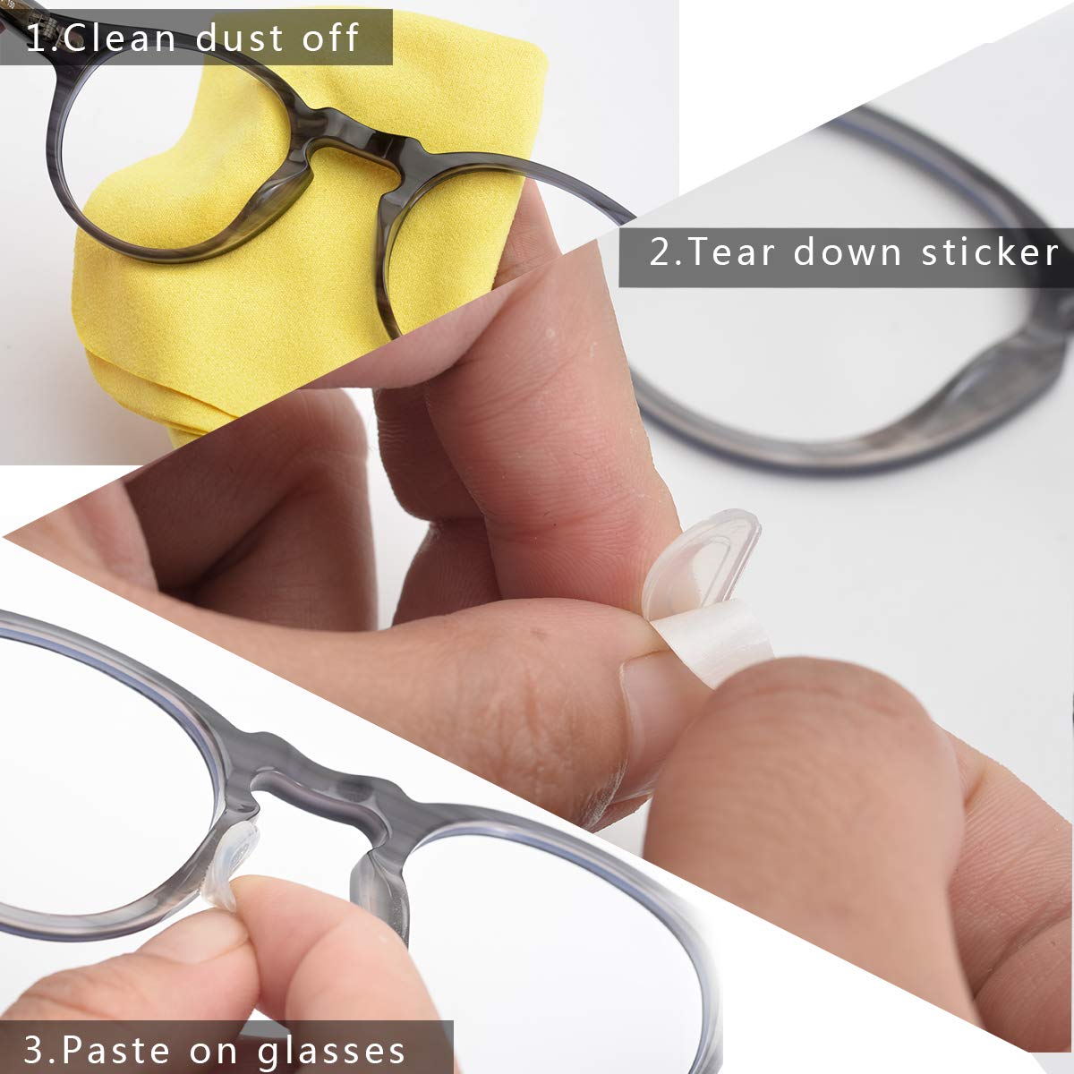 SMARTTOP 1mm silicone nose pads offer soft touch and reliable position