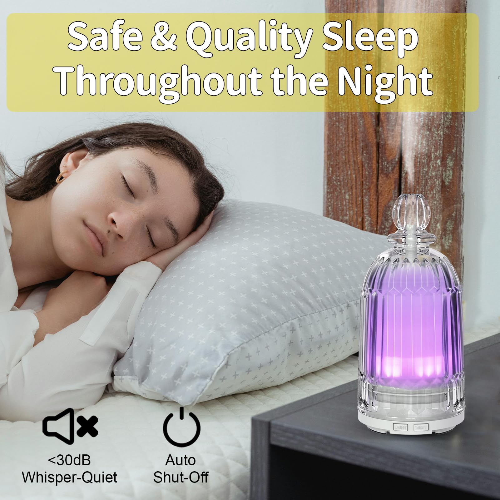 Smartwell 7 color LED lights create soft ambient lighting