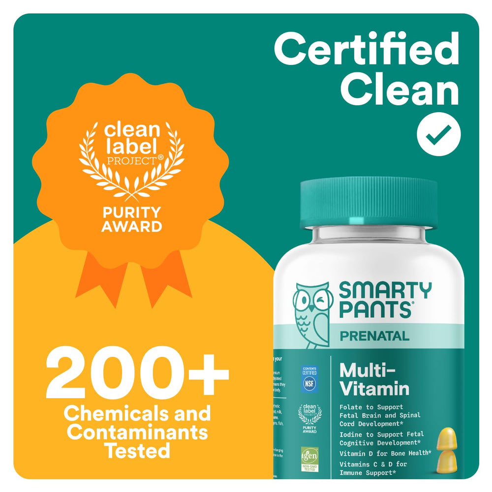 SmartyPants Prenatal D3 and B12 on the label for essential support.