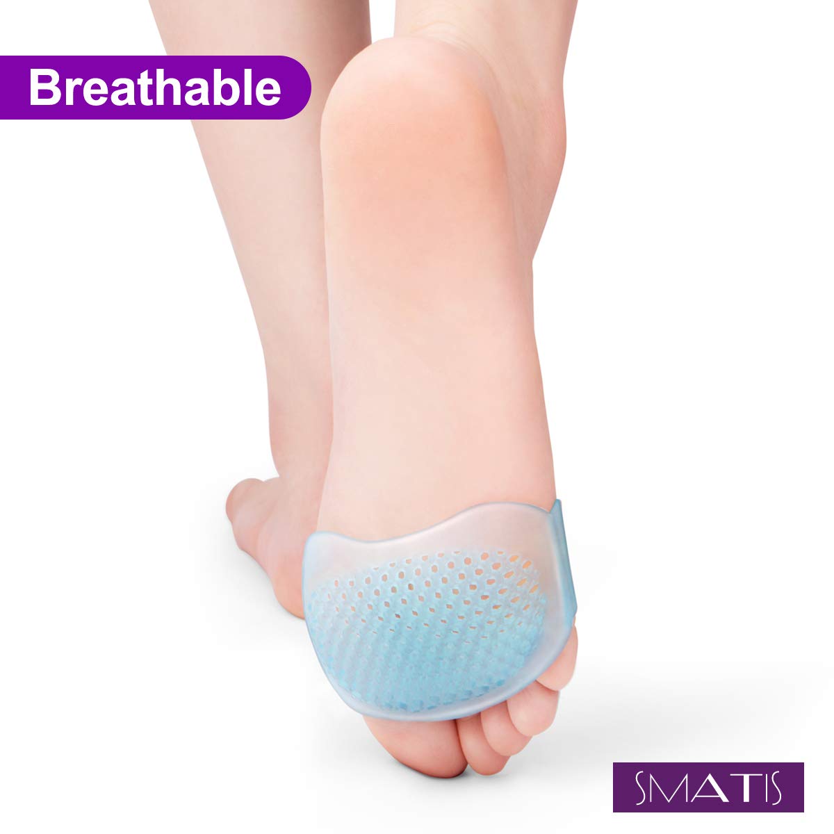 Reusable SMATIS foot pad being cleaned for long-lasting use