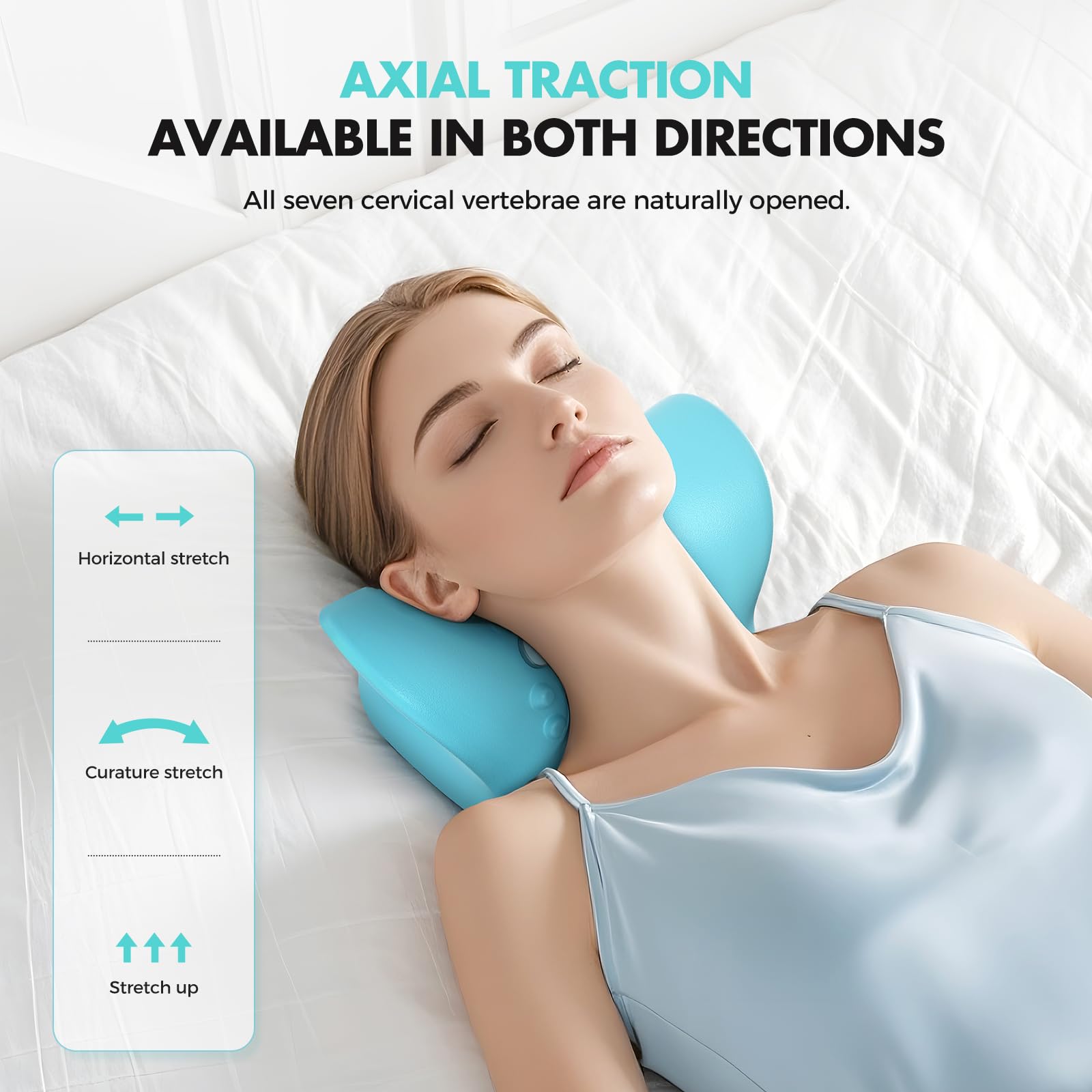 Smedz Neck Massager in use at a desk during a break