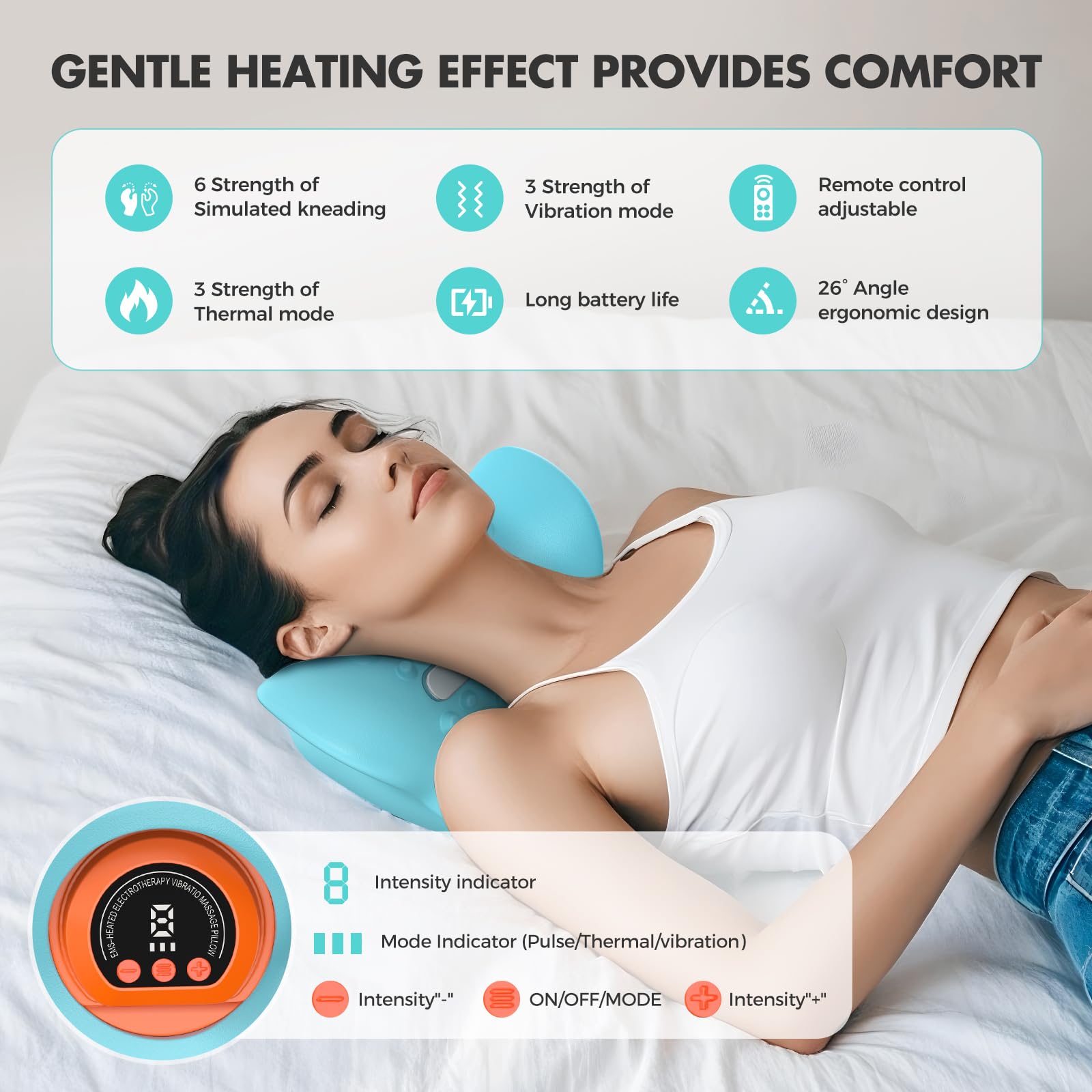 Smedz Neck Massager Type-C charging for quick power