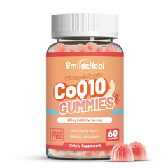 SmildeHeal CoQ10 Gummies bottle front showing daily energy support.