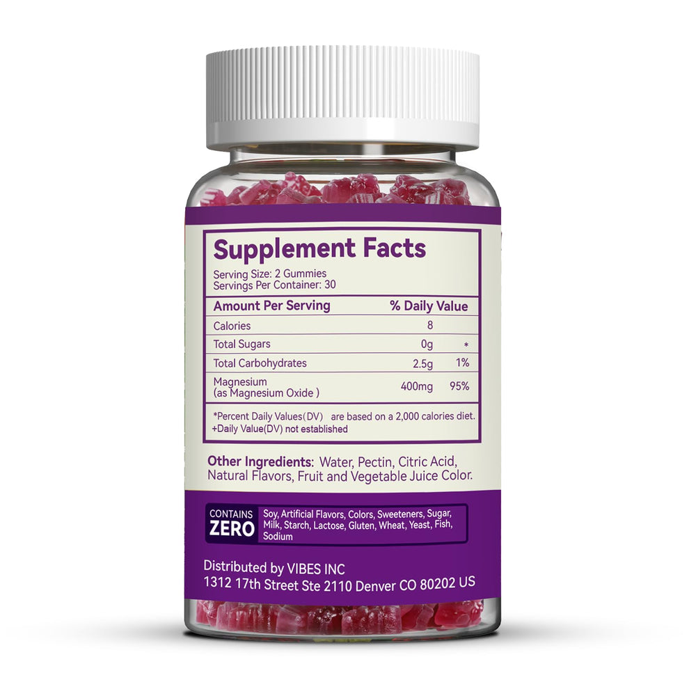 SmildeHeal magnesium gummies are vegan, gluten-free, and sugar-free for dietary needs.